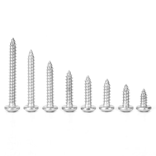 Tornillos autorroscantes M3.5 de acero inoxidable 304, 200 unidades con cabeza avellanada y ranura cruzada - Alta durabilidad y resistencia a la corrosión, ideales para bricolaje