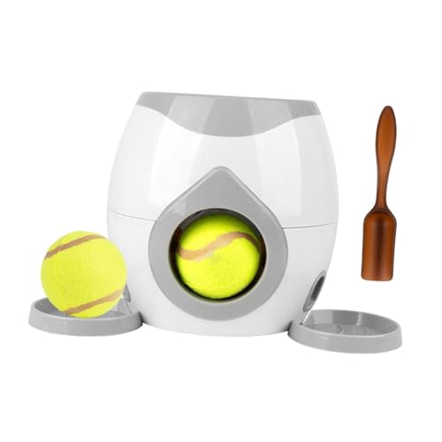 Image of Training Reward with Balls Interactive Ball Tennis Dog Ball Launcher Light Grey|Pet Supplies|Dog Supplies|Toys