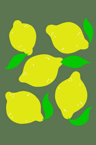 Lemons: Dot Grid Journal Notebook (6x9 inches) with 120 Pages