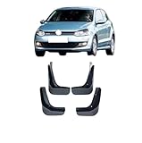 4 PCS Car MudFlaps Compatible with VW Polo 6R 6C 2010~2017 Mudguard Splash Guards Auto Accessories(Polo 6R 2010-2014)