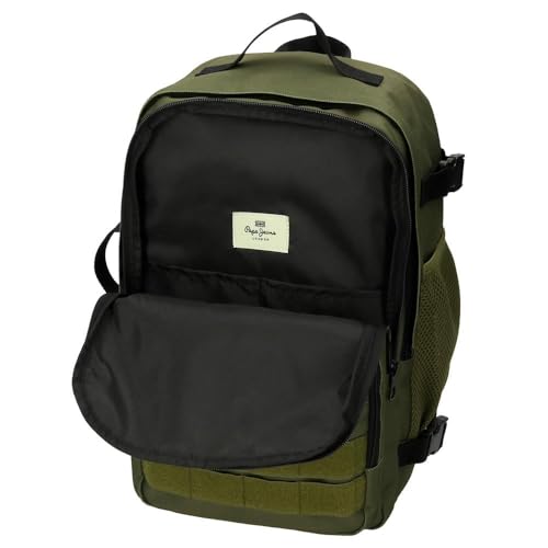Pepe Jeans Aris Evergreen Zaino Da Cabina Per Portatile 15,6" Cachi 31 X 44 X 20 Cm Poliestere By Joumma Bags - 7
