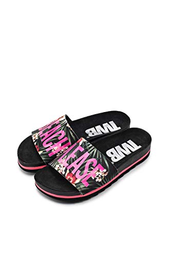 The White Brand Bio Beach Jungle, Sandali Punta Aperta Donna, Rosa (Pink Pink), 38 EU