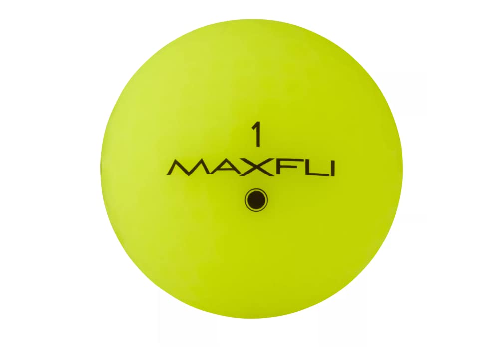 Maxfli Straightfli Golf Balls - 12 Pack (Matte Yellow)