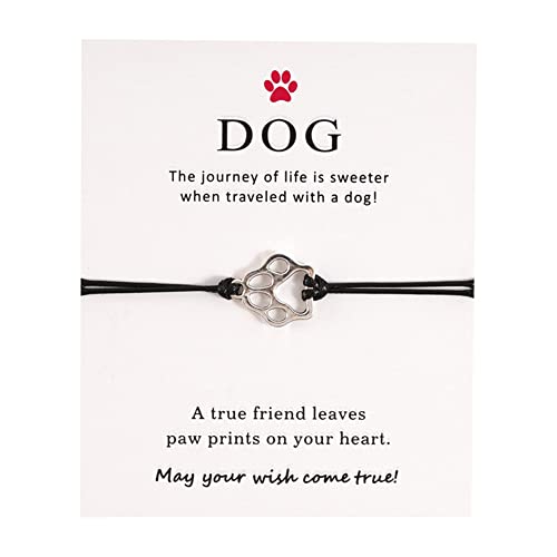 Bracelet patte chien mémorial perte animal cadeau amoureux chiens