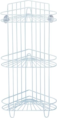 Homebasix SS-SC3-29-PE-3L 3 -Tier Shower Caddy, White