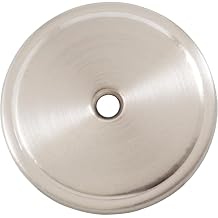 Stone Harbor Hardware Bi-Fold Closet Door Knob Backplate, 1-3/4 Inches, Satin Nickel