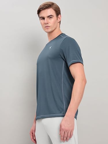 Image of TECHNOSPORT Men's Polyester Regular Fit T-Shirt