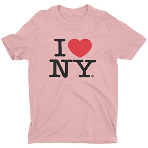 I Love NY Men's Unisex Tee Officially Licensed T-Shirt (Light Pink, 2XL) Cover