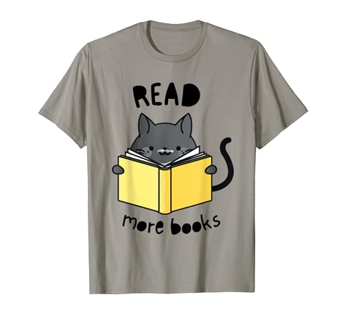 Leer Más Libros - Black Cat Cozy Mystery Novel Book Lover Camiseta