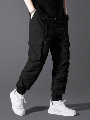 Image of Samfor Polyester Track Pants for Men || Men Track Pants || Men Stylish Track Pant || Cargo Track Pant for Men || Track Pant with Multiple Pockets