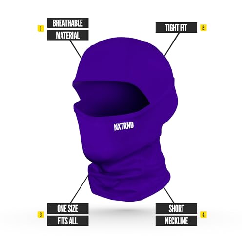 Image of Nxtrnd Breathable Ski Mask, Lightweight Balaclava, Moisture-Wicking Shiesty