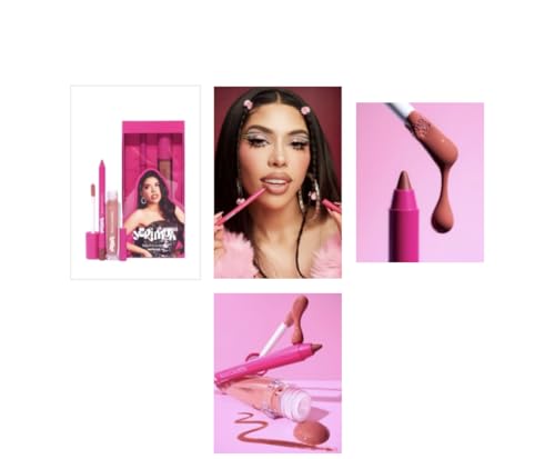 beautycreation bad b*tch lip duo, 1 Count (Pack of 1), brown