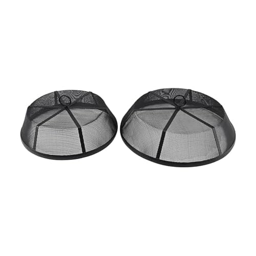 Gourmet Basics by Mikasa Metal Mesh Food Dome Covers, Set of 2, 12.75 Inch 14.5 Inch