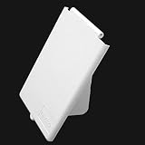 CR-MOESANCO® Tapa Recambio Toma CEE17 Caravana | Protector Exterior Enchufe 16x10cm Blanco | Compatible con Clavija Giratoria Autocaravana y Camper | Incluye Pasadores de Montaje