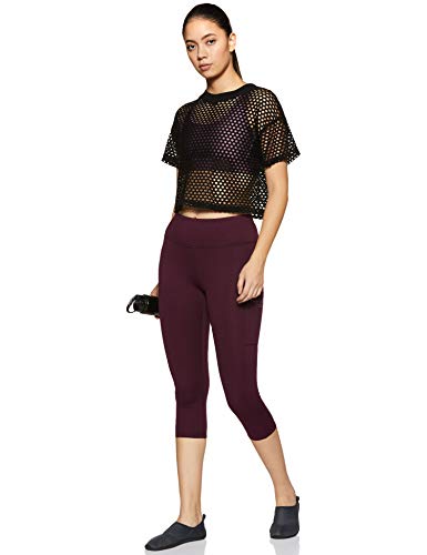 Image of Van Heusen Women's Stretch Fit High Rise Proactive Snug Fit Snug Fit Yoga Capri - High Stretch, Moisture Wicking
