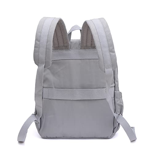 himawari Backpack/Travel Backpack for Women 14.9" College Vintage Waterproof Bag ， Work Backpack for 14inch Laptop（2706-Gray）4