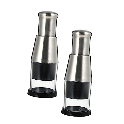 MAGICLULU 2Pcs Garlic Mincer Multi Function Garlic Press for Efficient Chopping Kitchen Tool for Sauces Pesto More with Edge