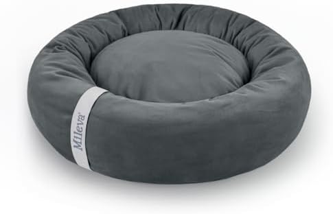 Cama De Gato Caminha Nuvem Ninho Pet Soft Redonda 50cm (Grafite T...