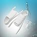 RNXRZANK Diving Fins for Snorkeling and Swimming, Short Flippers for Summer Activities, White, S