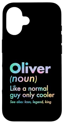 Oliver Like A Normal Guy Only Cooler Legend King �t�@�[�X�g�l�[�� �X�}�z�P�[�X iPhone 16 �p