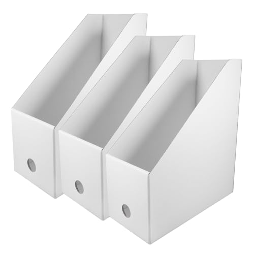 OHPHCALL 3pcs Desktop Document Rack File Storage Rack Organize Books Papers Documents Office Files Holders