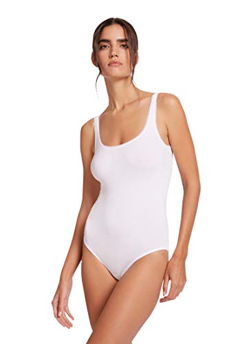 Wolford Damen Jamaika Formender Body, Mehrfarbig (White 1001), 38 (M)