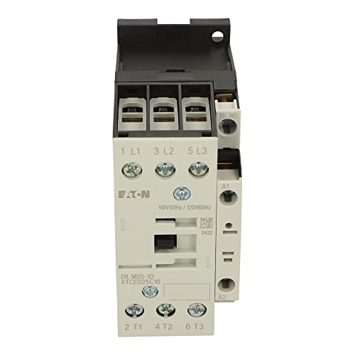 DILM25-10(110V50HZ,120V60HZ) | Y7-277129 | MOELLER CONTACTOR, 3 Poles, 11 KW, 1NO, 110/120V, 50/60HZ, AC Operation, Screw TERMINALS