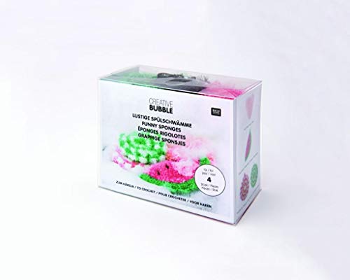 Rico Design Creative Bubble Häkelset Spülschwämme 4er-Set