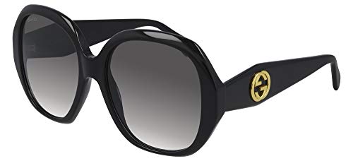 Gucci Grey Gradient Oversized Ladies Sunglasses GG0796S 001 56