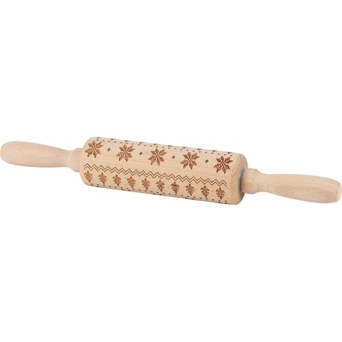 Primitives-by-Kathy-Christmas-Small-Rolling-Pin-116104 Primitives by Kathy Christmas Small Rolling Pin 116104
