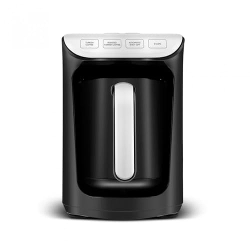 KARACA Hatır Köz Milky Turkish Coffee Maker 535W Automatic Shut-Off Milk-Based Beverage Preparation Anti-Overflow System White