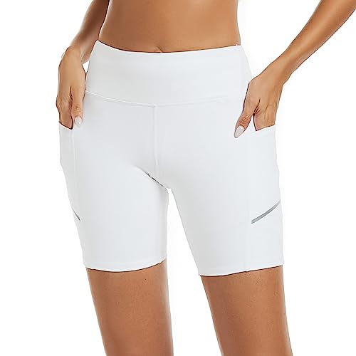 adorence Biker Shorts Women with Tummy Control, High Waisted Shorts Women, Yoga Shorts with Pockets for Women3