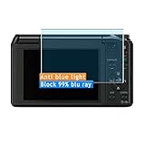 Vaxson 3 Stück Anti Blaulicht Schutzfolie, kompatibel mit Panasonic Lumix DMC-TZ56, Displayschutzfolie TPU Folie Bildschirmschutz [nicht Panzerglas ] Neue