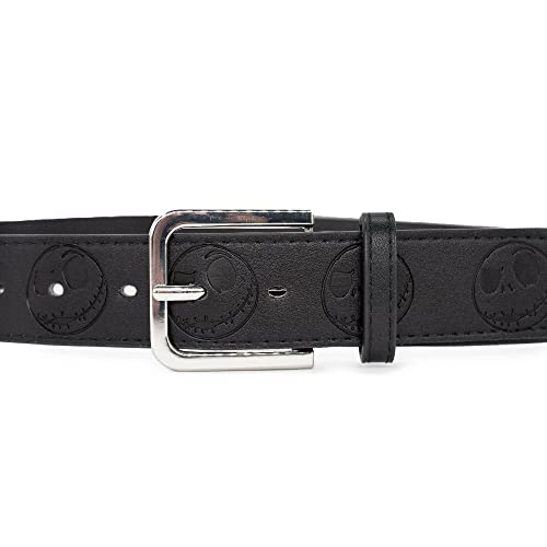 Buckle-Down womens Disney Belt, Vegan Leather Belt, Nightmare Before Christmas Jack Skellington Embossed2