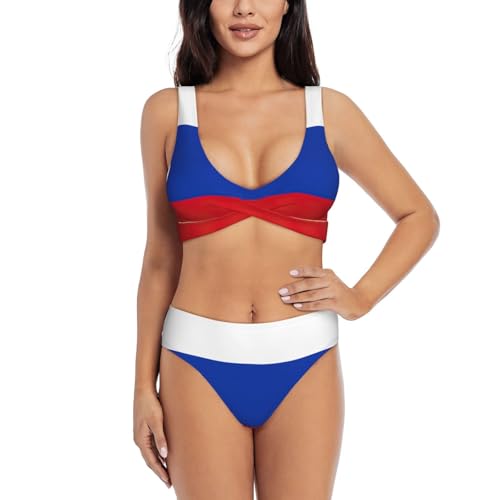 Maillot de bain femme drapeau russe ajusté pour sublimer votre silhouette