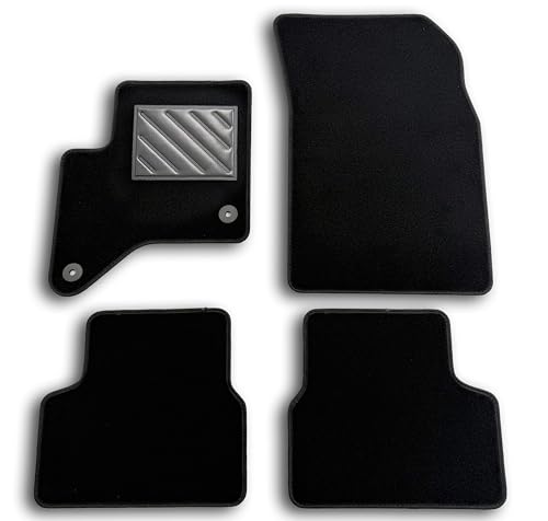 Tapis de sol sur mesure pour Jeep Avenger Hybrid à partir de 2024, antidérapants, avec talonnette en caoutchouc renforcé, boutons d'ancrage