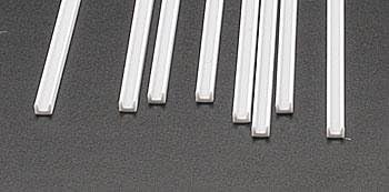 Plastruct PLS90583 0.12 x 15 in. UFS-4 Fineline Styrene Deep Channels - Pack of 8