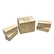 Carromco Original Wikingerschach Holz Premium – Kubb Spielset aus Gummibaumholz, wetterfest, inkl. Tragetasche – Outdoor Geschicklichkeitsspiel für Garten & Strand