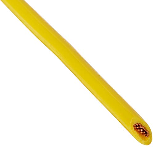 WirthCo 81113 Plastic Primary Wire Single Conductor - 18 Gauge, 100', Yellow