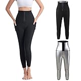 🔥【Legging Sudation Femme pour Elimination des Graisses】 la conception de la taille haute offre un contrôle supérieur du ventre tandis que la jambe et les cuisses sont amples. Sa coupe classique va bien avec différents hauts. Pas transparent dans le soleil, frais au toucher, sensation de seconde peau, il peut être porté à l'extérieur ou sous la robe comme des skims shapewears.