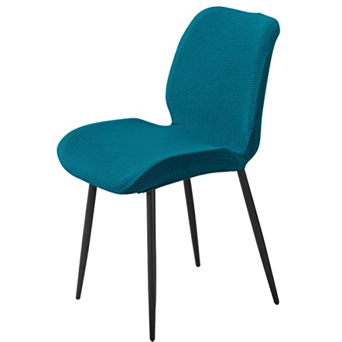 XGANGM Scandinaves Dossier Housse de Chaise Salle à Manger Lot de 2/4/6 sans Accoudoirs Extensible Moderne Couvre Housse de Chaise, Velours Couverture Chaise Cuisine,Green a,2PCS Cover
