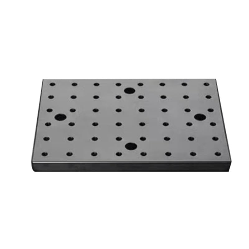 Placa plana óptica de apertura M6 de aleación de aluminio: placa de panal duradera for plataformas ópticas y uso en bancos de trabajo(200x250x13mm)