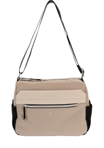 PEPE MOLL Bolso Bandolera Doble Veronica Tri-Taupe