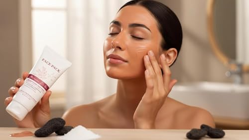 Image of Moroccan DeTan Brightening Face Pack for Advance Skin Renewal Radiance Clay Mask for All Skin Types