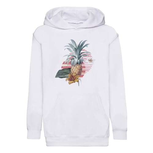 Sweat à capuche enfant pour l'école au motif jungle botanique
