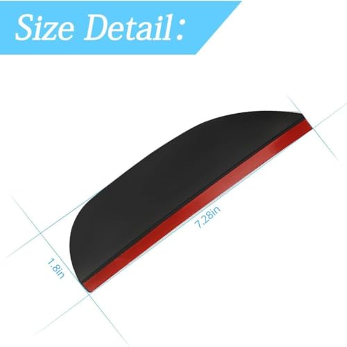 2 Pcs Car Wing Mirror Rain Eyebrow Cover, for Jeep Cherokee XJ 1997-2001 Side Wing Mirror Anti-rain and snow interference Protective Accessories