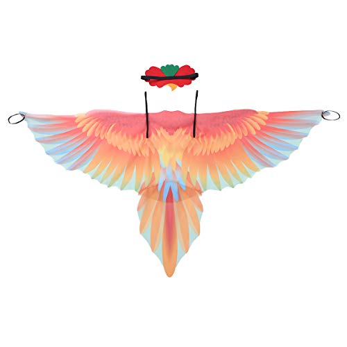 CHICTRY Costume da Pappagallo Bambini Chiffon