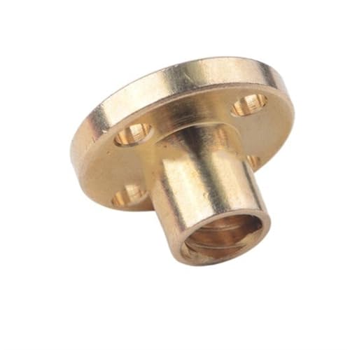 ELLANA Threaded Backlash 6pcs T8 Lead Screw Brass Round Flange Nut 8mm Trapezoidal Screw Rod Nut TR8x1 TR8x2 TR8x4 TR8x8 TR8x10 TR8x12 TR8x14 Nut Screw trapezoidal (Size : TR8x1)