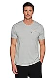 Avalanche Men's Soft Jersey Crewneck Tee Zipper Pocket Breathable Short Sleeve Hiking Tee for Workouts, Sports, Casual Wear