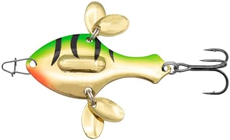 Eurotackle Spade Blade Flutter Rattle Spoon (1/4oz (1.5"), Fire Tiger)